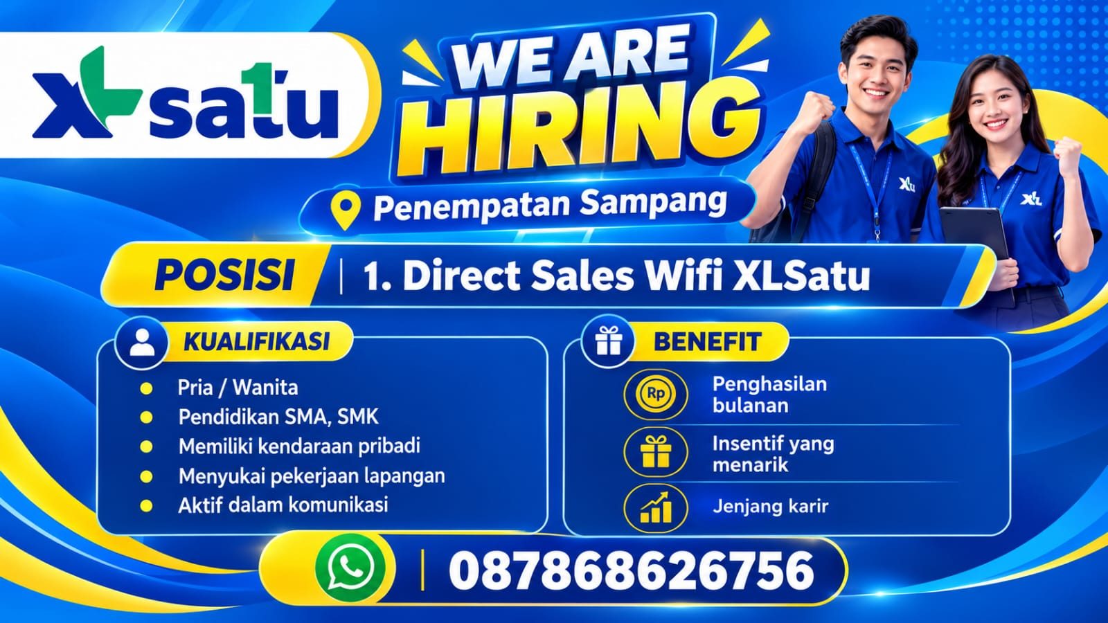 Flyer Lowongan PT. XL Axiata Tbk